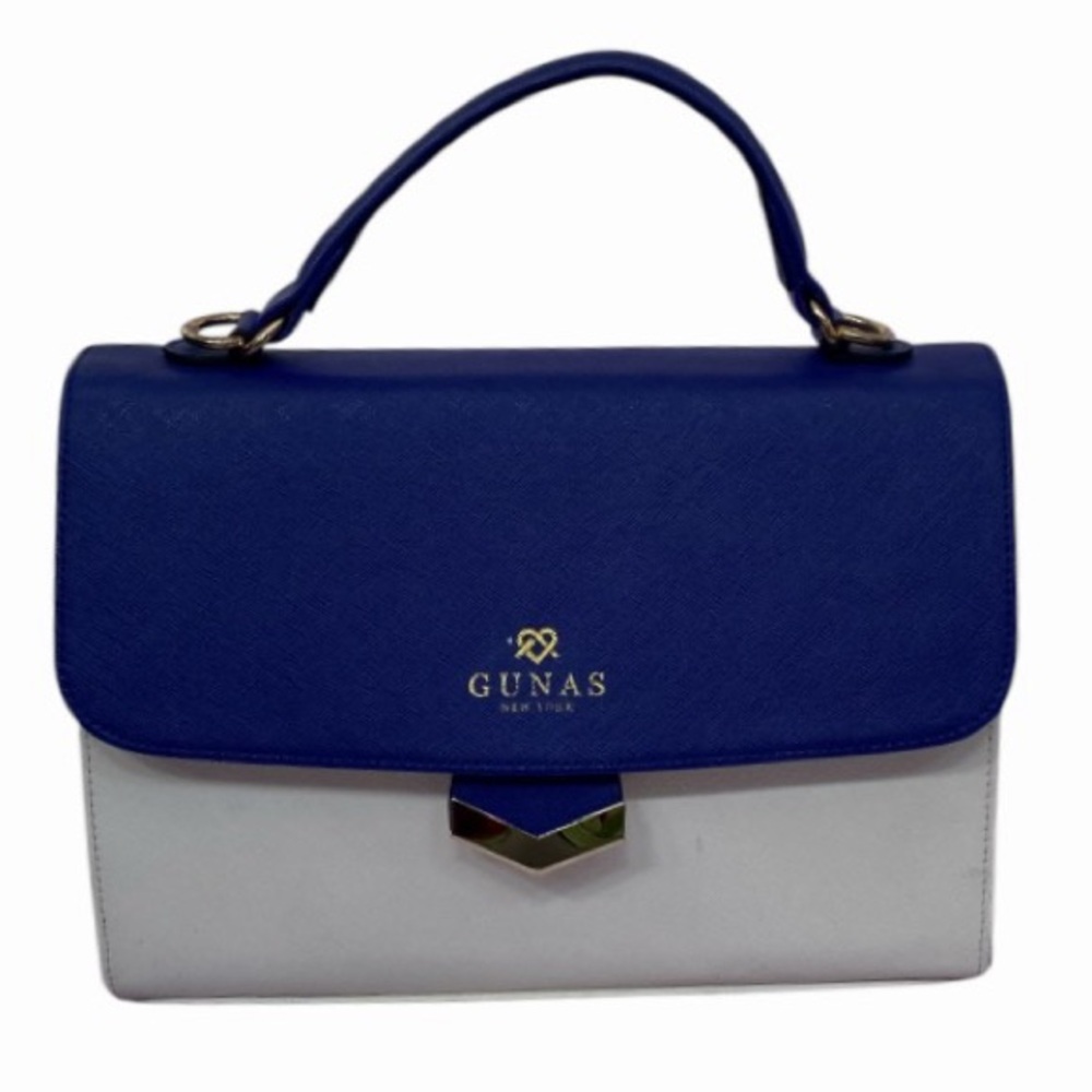 Gunas flamingo vegan leather color block bag(STRAP HAS BEEN REPLACED